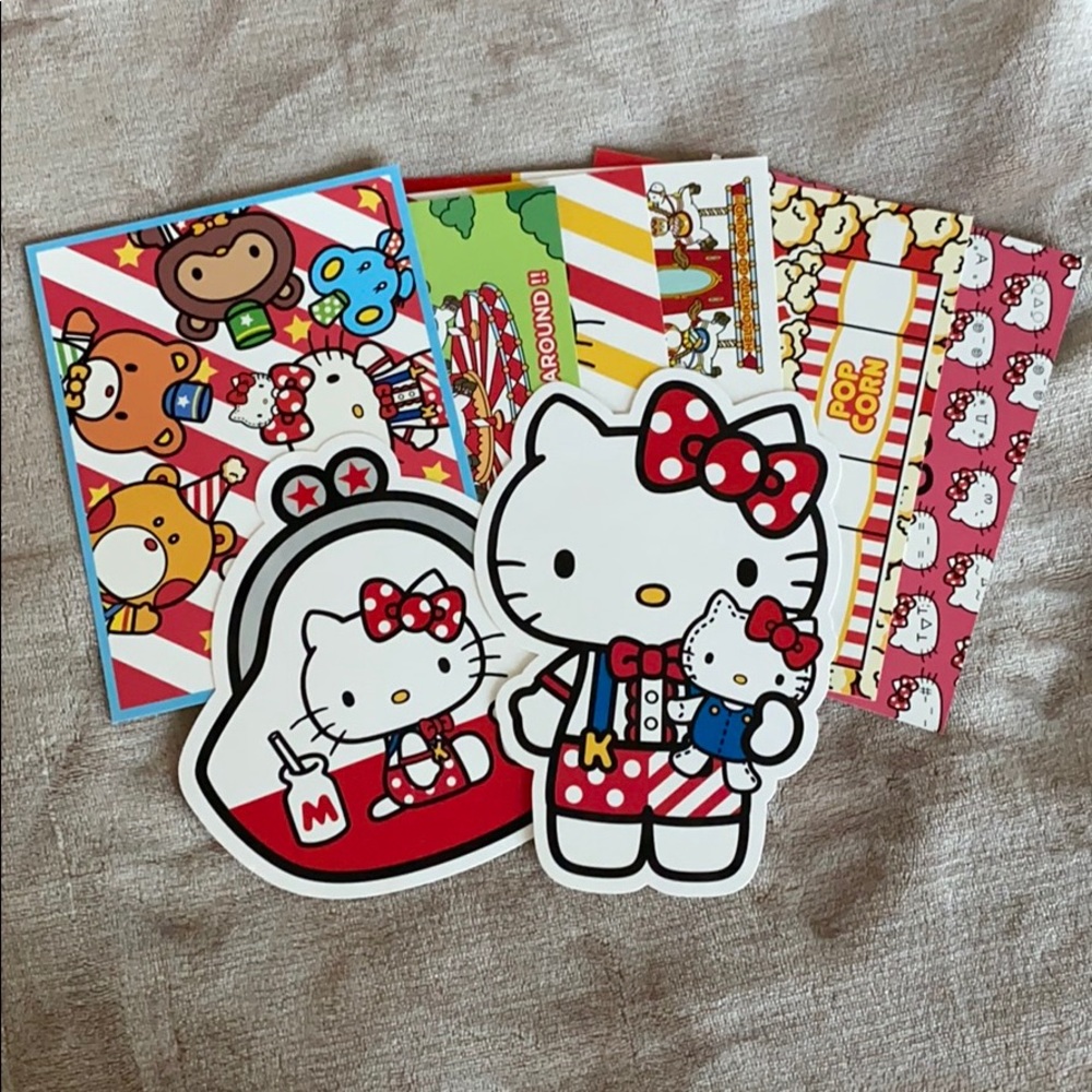 Hello Kitty Go Around postcards